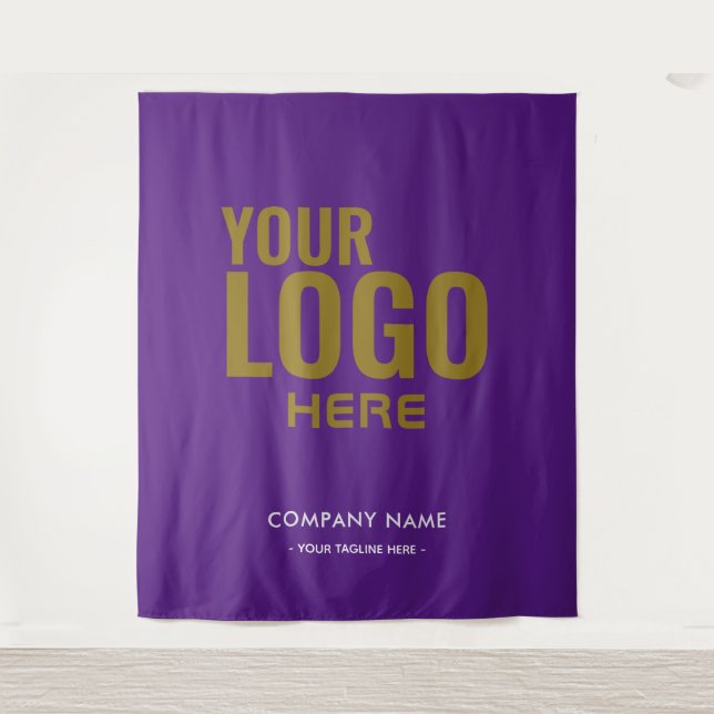 Custom Company Logo Backdrop For Events Tapestry (Front)