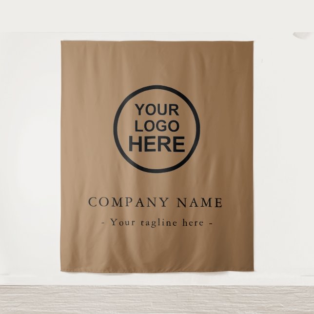 Custom Company Logo Backdrop For Events Tapestry (Front)