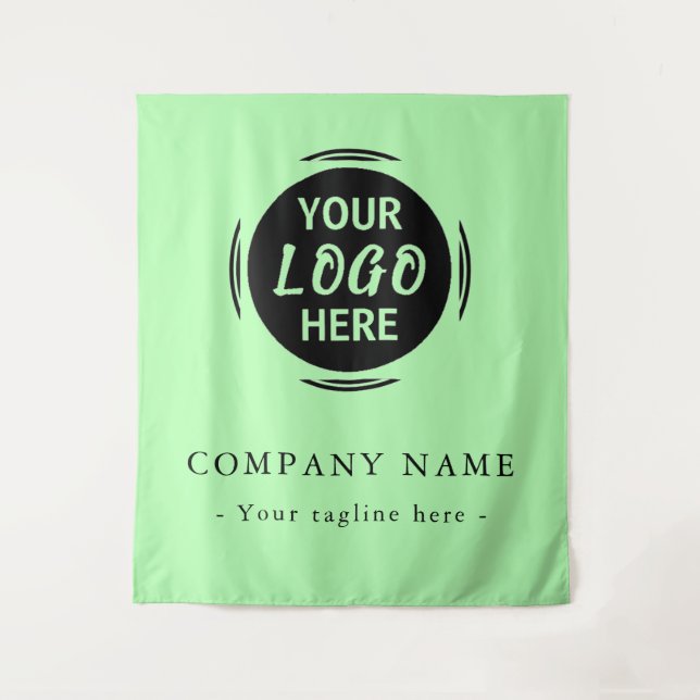 Custom Company Logo Backdrop For Events Tapestry (Front)