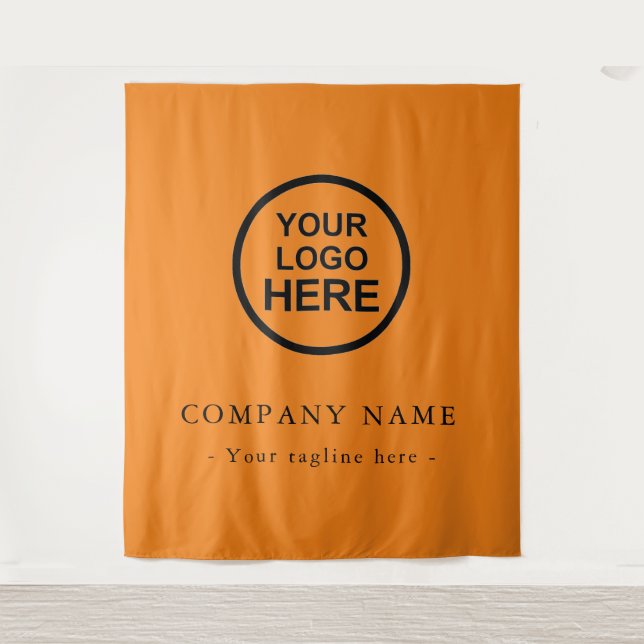 Custom Company Logo Backdrop For Events Tapestry (Front)