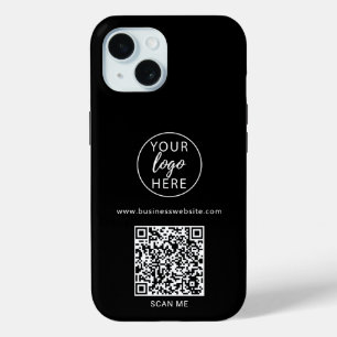 Custom Company Logo Black iPhone 15 Case