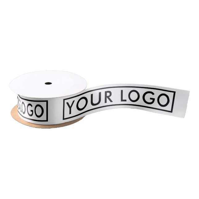 Custom Company Logo Branded Business Gift Satin Ribbon (Spool)
