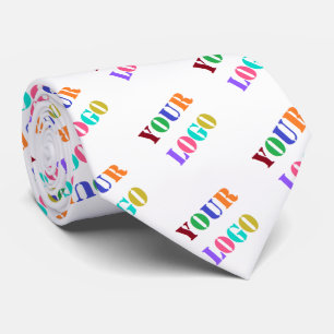 Custom Company Logo Branded Neck Tie Example