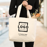 Custom Company Logo Branded Promotional Large Tote Bag<br><div class="desc">Easily personalise this trendy tote bag with your own business logo and promotional information. Custom branded tote bags are great as corporate gifts for employees,  customers,  and clients. They can also be used to promote your business brand at exhibitions,  conferences or as trade show giveaways. No minimum order quantity.</div>