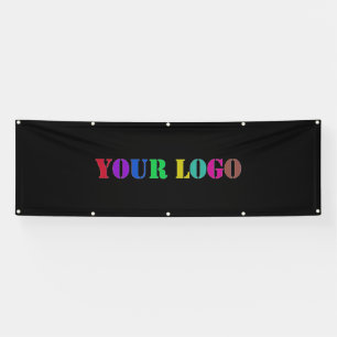 Custom Company Logo Business Banner Choose Colour
