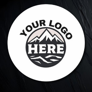  Custom Company Logo Business  Branded Circle  Classic Round Sticker