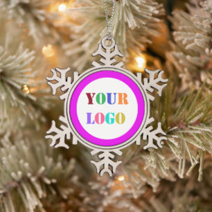 Custom Company Logo Business Christmas Ornament