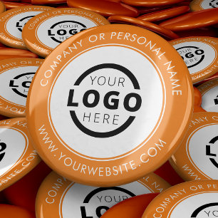Custom Company Logo Business Corporate Branded 6 Cm Round Badge
