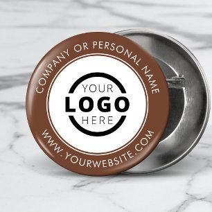 Custom Company Logo Business Corporate Branded 6 Cm Round Badge