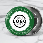 Custom Company Logo Business Corporate Branded 6 Cm Round Badge<br><div class="desc">Create your own custom pinback button pin with your company logo and personalised brand message or contact info. This is a promotional giveaway button for marketing your business on trade shows, conferences, and other company events. You can easily change the background colour to match your corporate colours. No minimum order...</div>