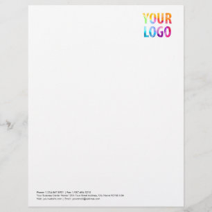 Custom Company Logo Business Corporate Letterhead