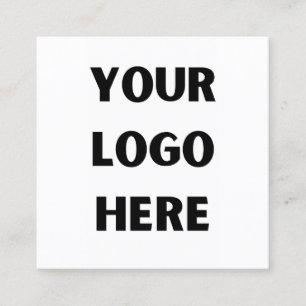 Custom Company Logo Business Employee Staff Trucke Square Business Card