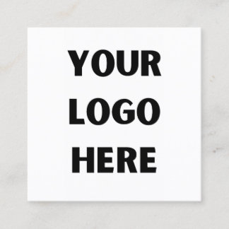 Custom Company Logo Business Employee Staff Trucke Square Business Card