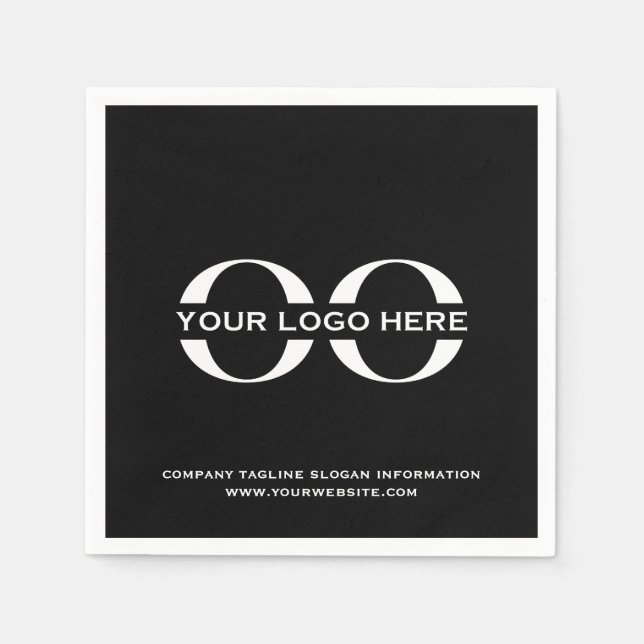Custom Company Logo Business Event Party Supplies Napkin (Front)