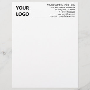 Custom Company Logo Business Letterhead Template