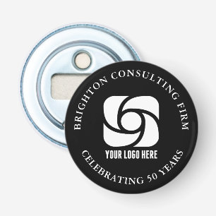 Custom Company Logo Business Marketing Black Bottle Opener