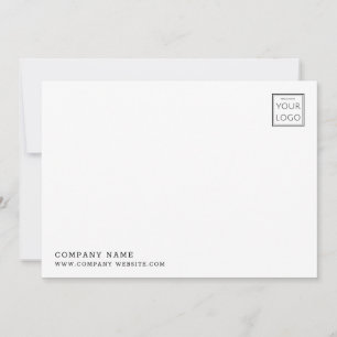 Custom Company Logo Business Name Minimalist Card