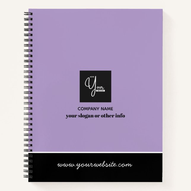 Custom Company Logo Business Notebook (Front)