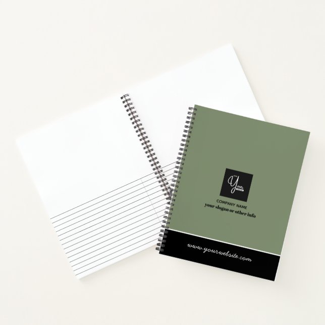 Custom Company Logo Business Notebook (Inside)