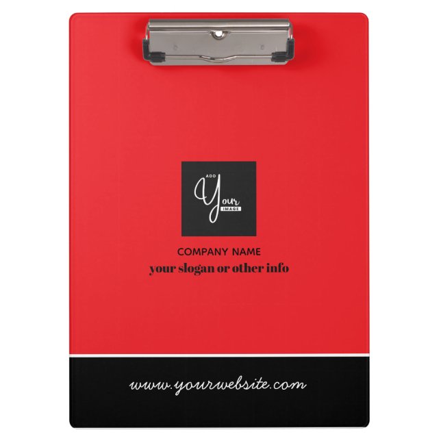 Custom Company Logo Business Notebook Clipboard (Front)