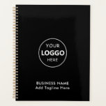 Custom Company Logo Business Promotional Black Planner<br><div class="desc">business logo, custom logo, your logo here, custom company logo, custom business gift, marketing gift, promotional gifts, branded promotional gifts, custom logo gifts, gold promo planners</div>