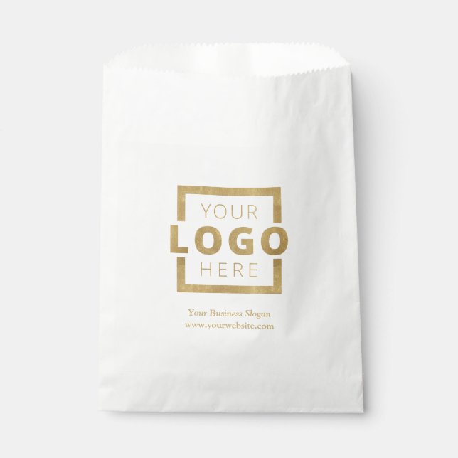 Custom Company Logo Business Promotional Gift Favour Bags (Front)