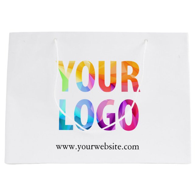 Custom Company Logo Business Promotional Gift Large Gift Bag (Front)
