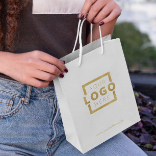 Custom Company Logo Business Promotional Gift Medium Gift Bag