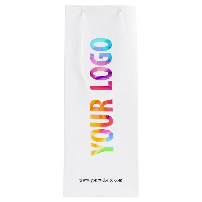 Custom Company Logo Business Promotional Gift Wine Gift Bag (Front)
