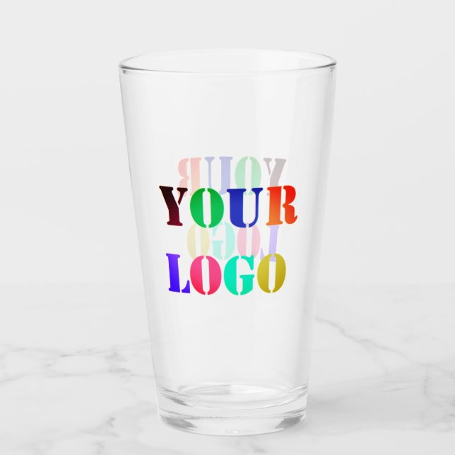 Custom Company Logo Business Promotional Glass (Front)