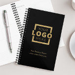 Custom Company Logo Business Promotional Gold Planner<br><div class="desc">Easily personalise this planner with your own company logo and business information. Bring branding customisation to the next level by selecting a background colour to match your brand colour.</div>