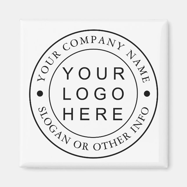 Custom Company Logo Business Promotional Magnet (Front)