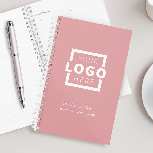 Custom Company Logo Business Promotional Pink Planner (Creator Uploaded)