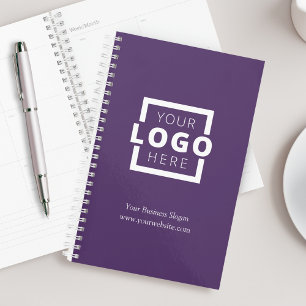 Custom Company Logo Business Promotional Purple Planner