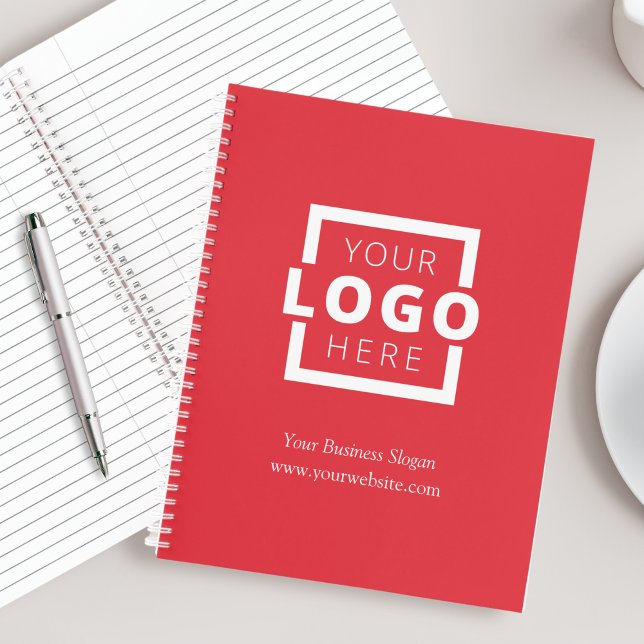 Custom Company Logo Business Promotional Red Notebook (Creator Uploaded)