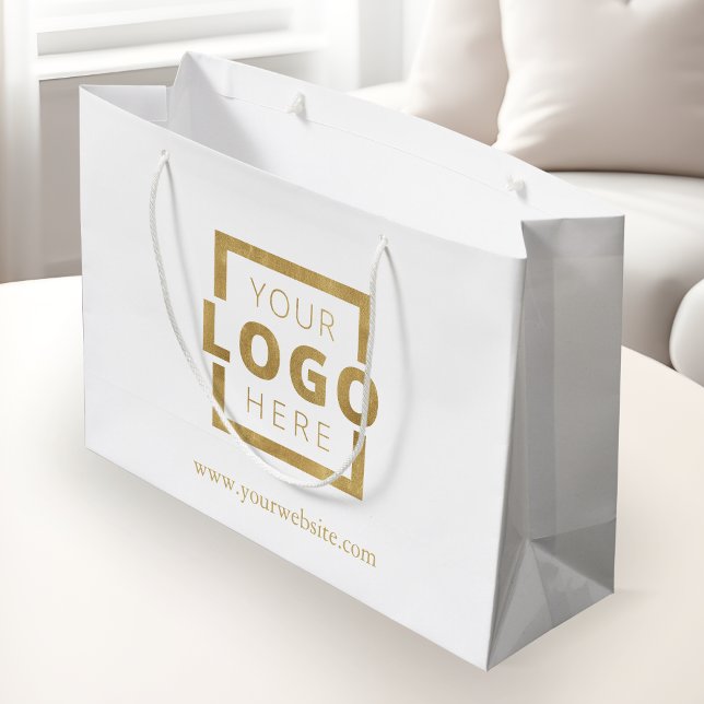 Custom Company Logo Business Promotional Shopping Large Gift Bag (Creator Uploaded)
