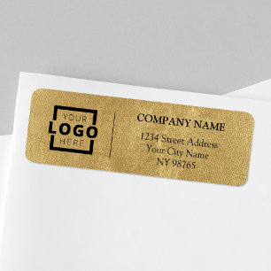 Custom Company Logo Business Return Address Labels