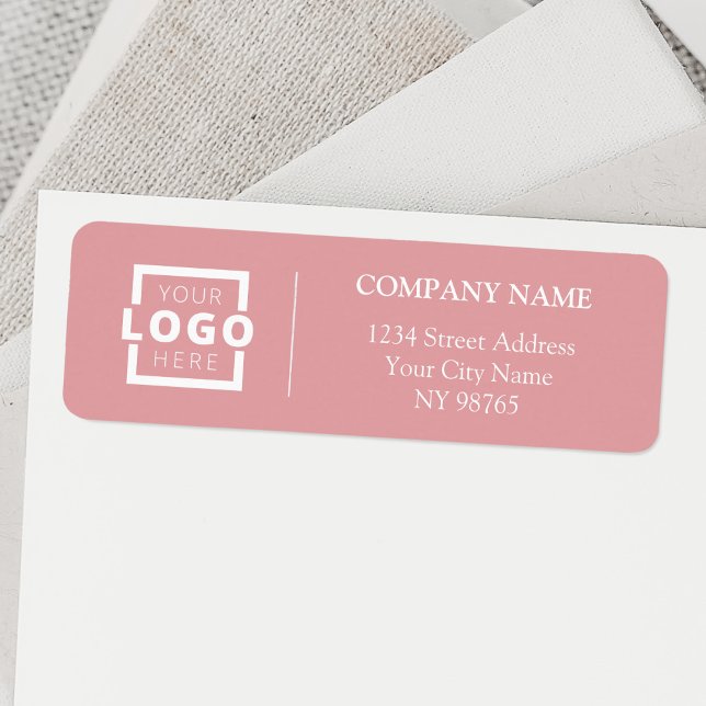 Custom Company Logo Business Return Address Labels (Creator Uploaded)