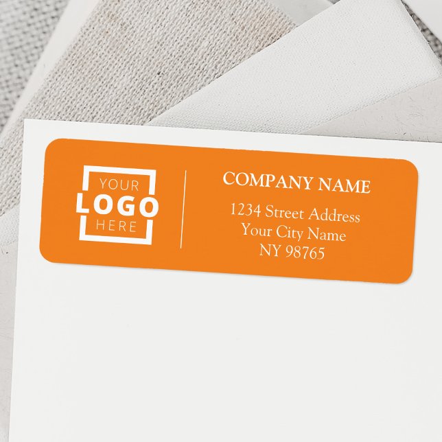 Custom Company Logo Business Return Address Labels (Creator Uploaded)