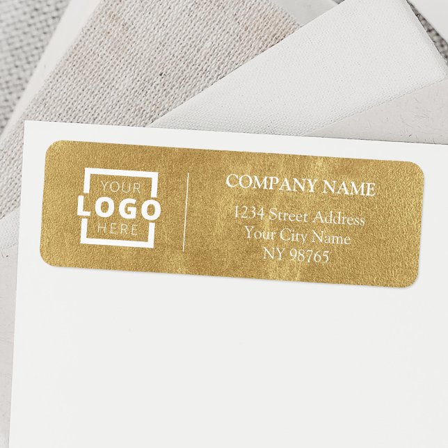 Custom Company Logo Business Return Address Labels (Creator Uploaded)