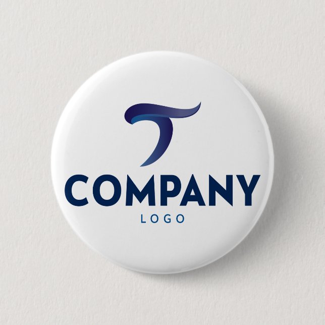 Custom Company Logo Button Pin (Front)
