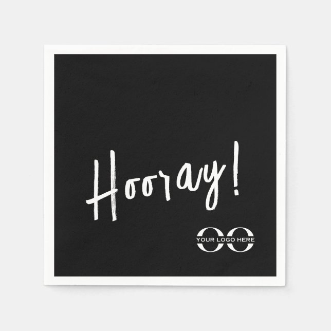 Custom Company Logo Celebration Event Napkin (Front)