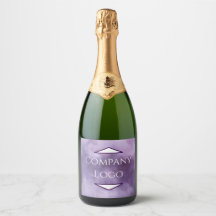 Custom Company Logo Champagne Label