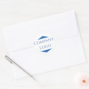 Custom Company Logo  Classic Round Sticker