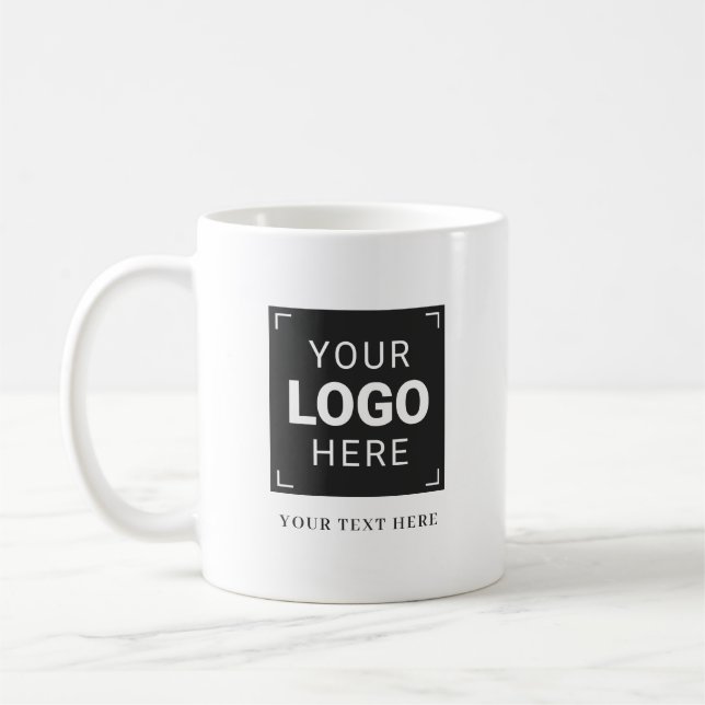 Custom Company Logo Coffee Mug (Left)