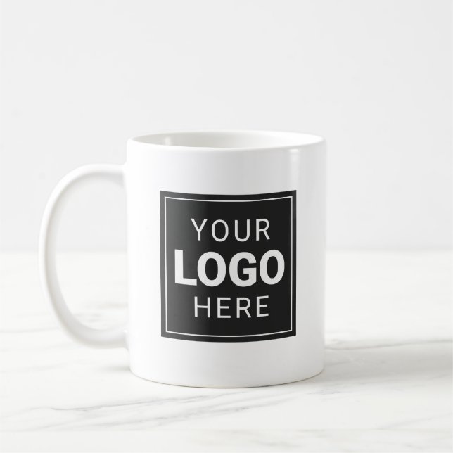 Custom Company Logo Coffee Mug (Left)