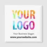 Custom Company Logo Contact Promotional Business Magnet<br><div class="desc">Create your own custom personalised magnet with your business logo,  custom promotional text and contact information. Your customers can use it as a fridge magnet while also having a quick access to your website address or phone number when they need your products or services.</div>