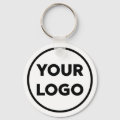 Custom Company Logo Corporate Swag Key Ring | Zazzle