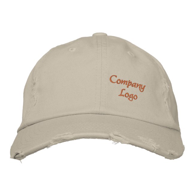 Custom Company Logo  Embroidered Hat (Front)