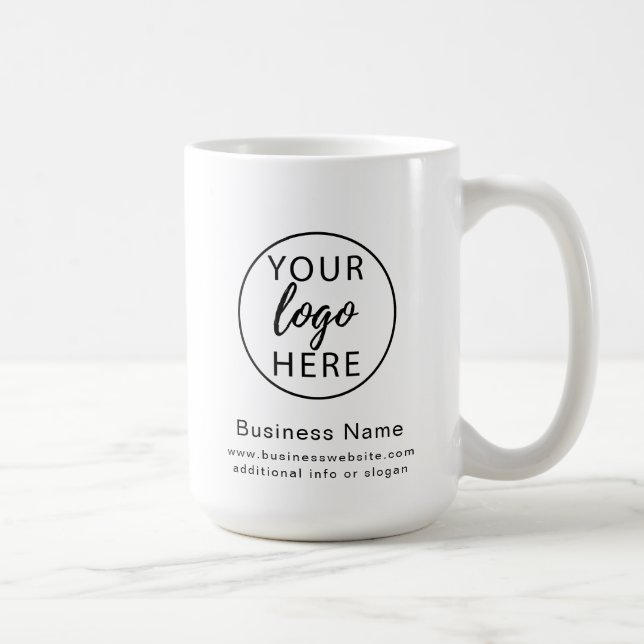 Custom Company Logo Employee Corporate Business Coffee Mug (Right)